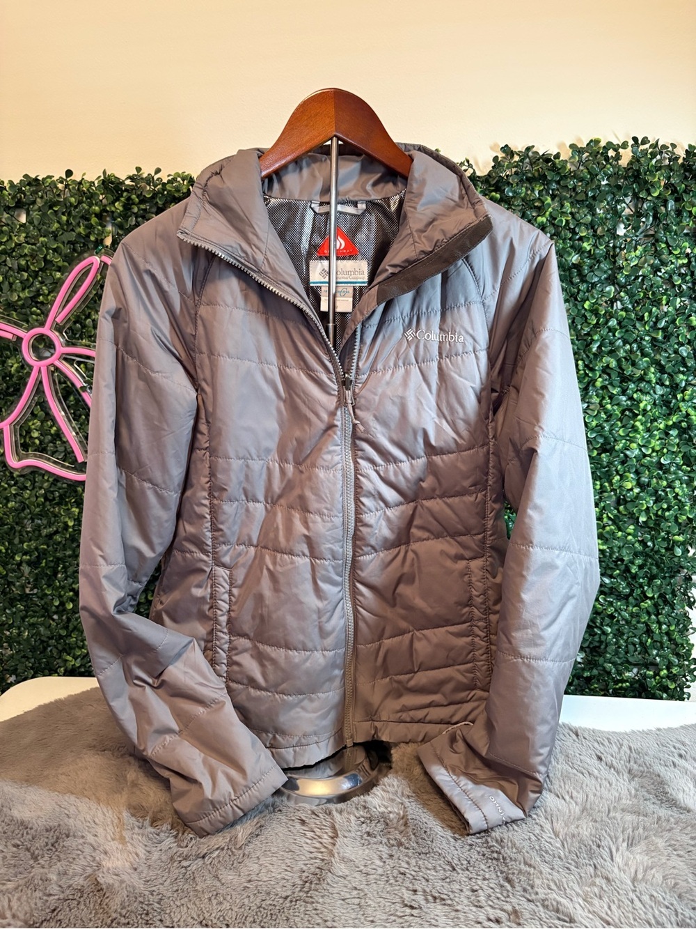 Columbia Omni-Heat Jacket in Light Gray Size Medium